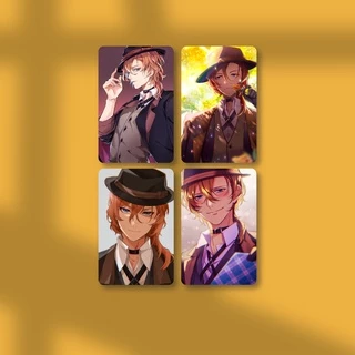 [ PHOTOCARD ] Thẻ Card Bo Góc Anime Chuya Nakahara Bungo Stray Dogs - Giấy Bìa Cứng - Có Màng Cán