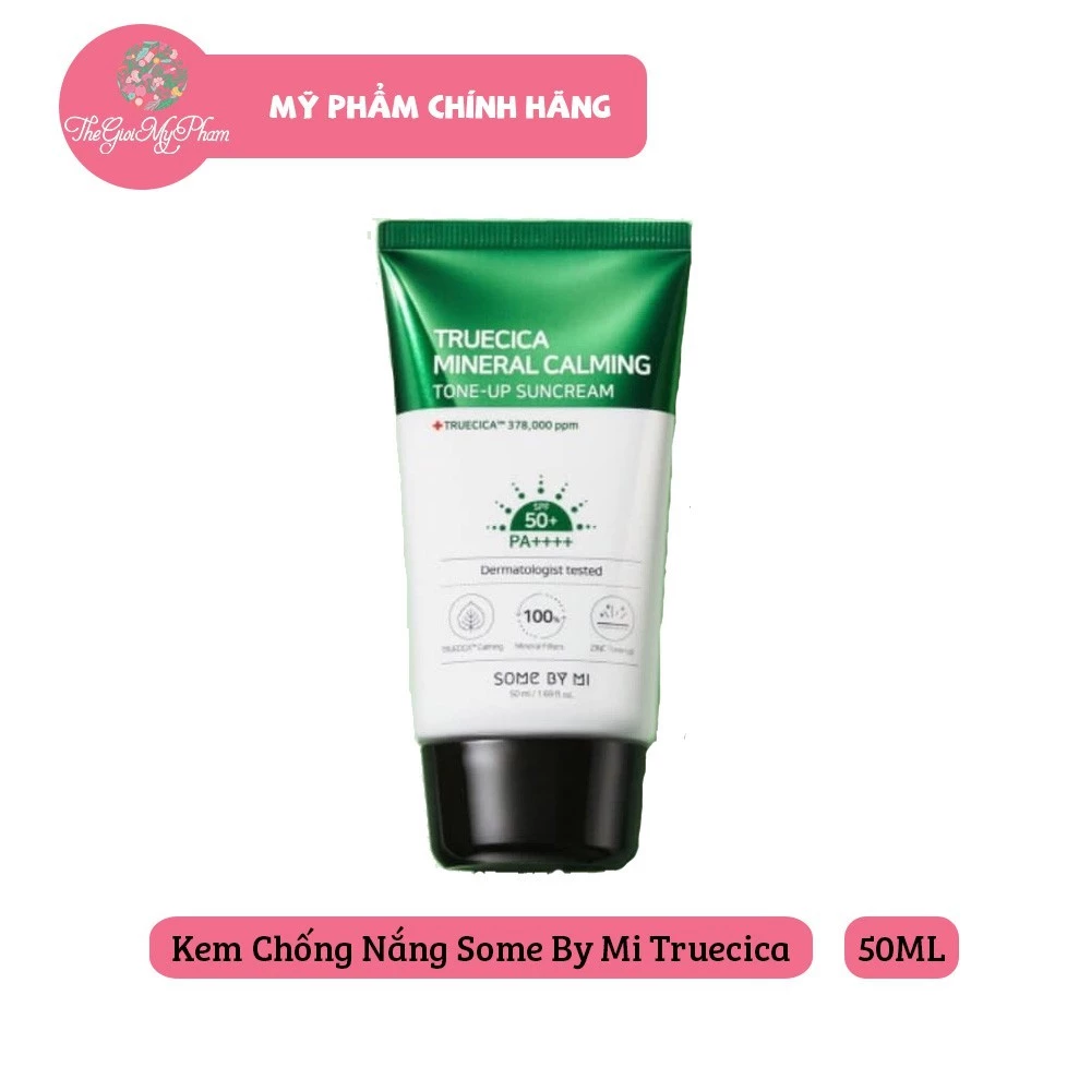 Kem Chống Nắng Some By Mi Truecica Mineral Calming Tone-Up Suncream SPF50+/PA++++ 50ml