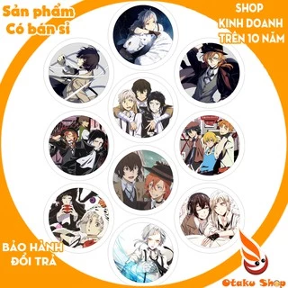 <20/640 MẪU> Huy hiệu anime hoạt hình Đặc Nhiệm Thám Tử Bungou Stray Dogs,Văn hào lưu lạc Các nhân vật dazai,atsushi,