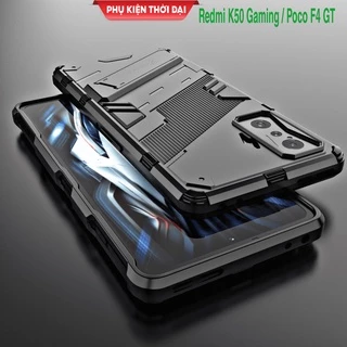 Ốp lưng Redmi K50 Gaming / Poco F4 GT Iron Man Ver 2 chống sốc giá đỡ mặt lưng xem phim bảo vệ camera