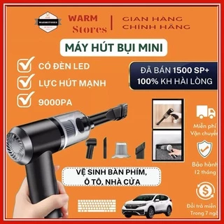 Máy hút bụi cầm tay mini - Máy hút bụi không dây đa năng,siêu mạnh, sử dụng hút bụi ô tô, hút bụi giường