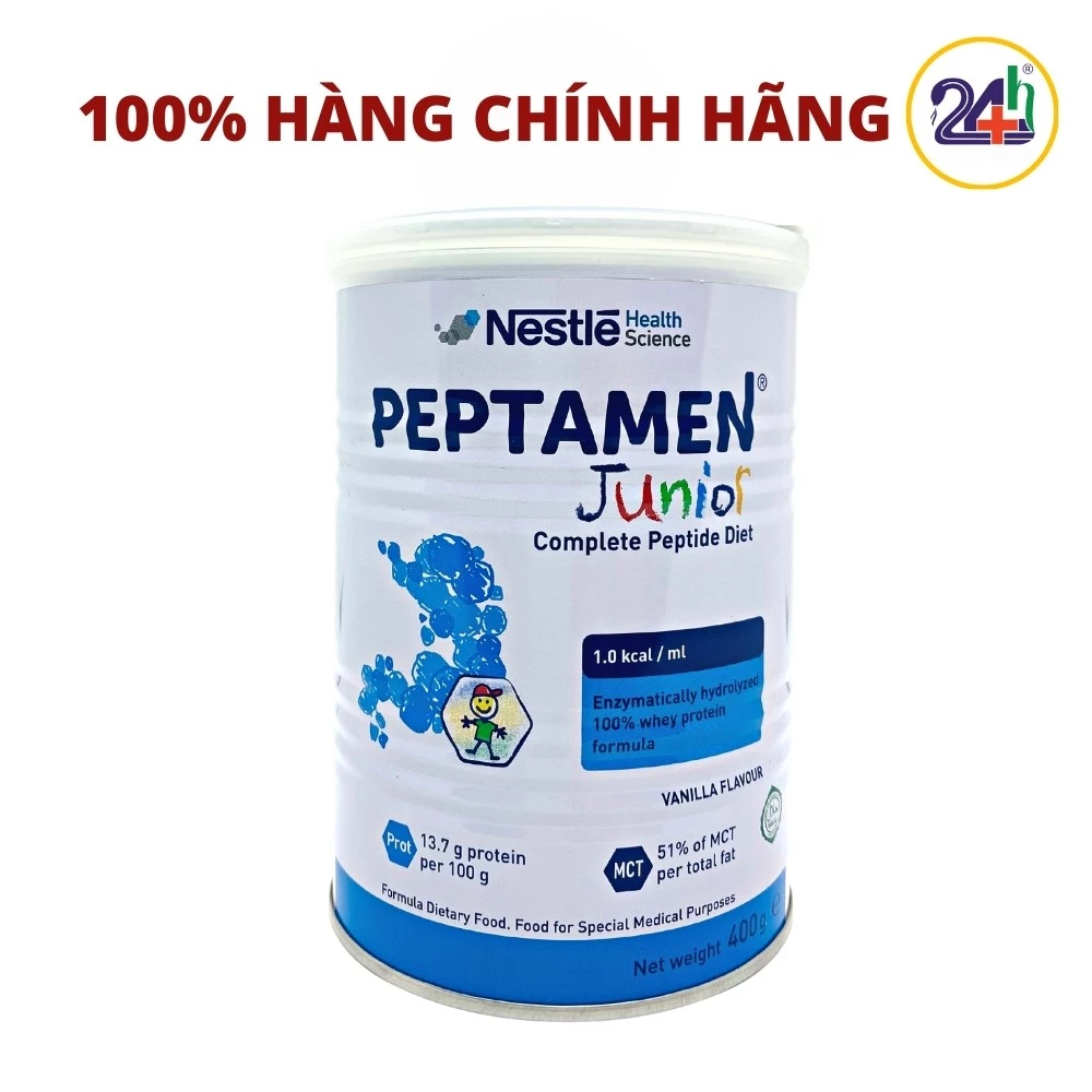 Sữa Peptamen Junior 400g Nestle Hỗ trợ tiêu hoá cho trẻ trên 1 tuổi