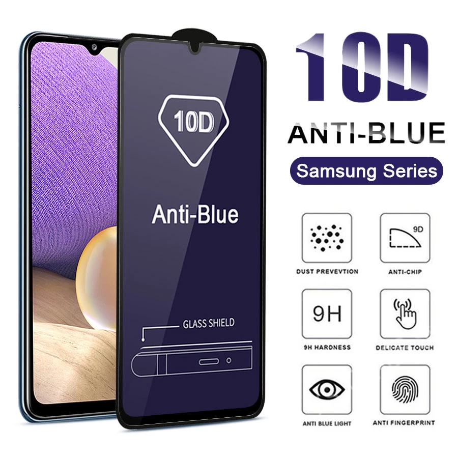 Kính cường lực Chống Tia Sáng Xanh 10D Cho Samsung Galaxy A10 A20 A30 A50 A01 A02 A03 A04 A05 A11 A31 A51 A71 A12 A22 A32 A42 A52 A72 A13 A23 A33 A53 A73 A14 A24 A34 A54 A15 A25 A35 A55 S20 S21 S23 FE