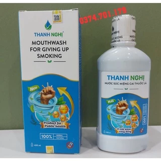 Cai thuốc lá Thanh Nghị 400ml, mẫu mới, thảo dược cai dứt điểm thuốc lá thuốc lào, không tái hút