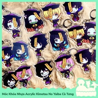 [Sẵn VN - NowShip] Móc Khóa Keychain Acrylic Nhựa Trong Anime Manga Kimetsu No Yaiba Demon Slayer Cà Tưng