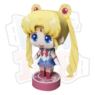 Mô hình giấy Anime Chibi Usagi Tsukino - Sailor Moon + kit mô hình hộp trang trí