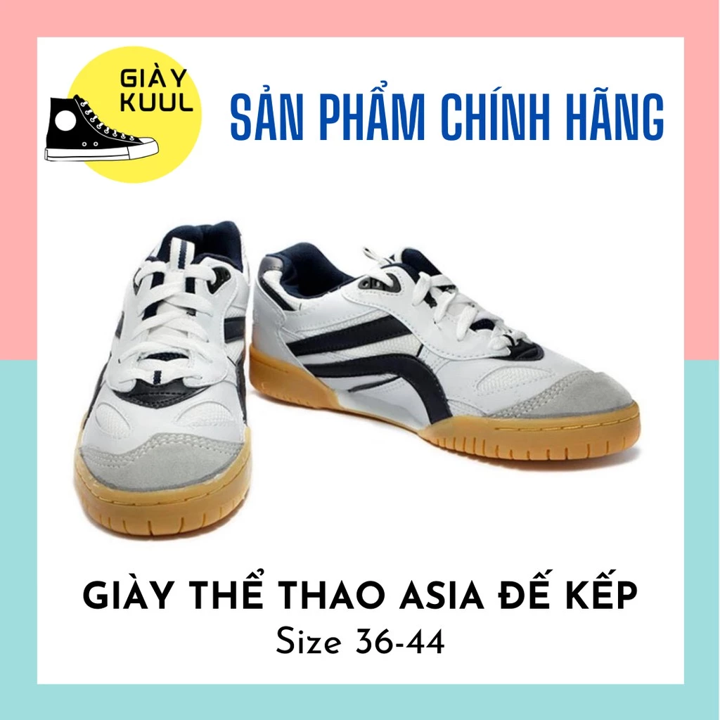 Giày thể thao Asia đế kếp, cầu lông, bóng chuyền, đi bộ  - Giày KUUL