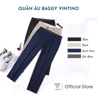 Quần Baggy Nam Ống Côn Vải Co Giãn, Quần Tây Nam Hàn Quốc Cao Cấp QA1 VINTINO