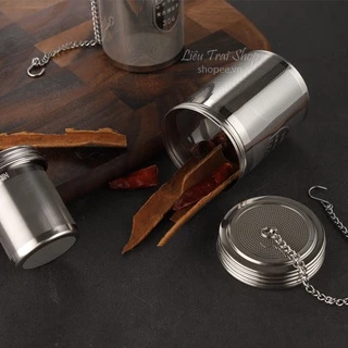 Túi lọc trà cà phê cold brew  inox size lớn giỏ lọc gia vị tái sử dụng