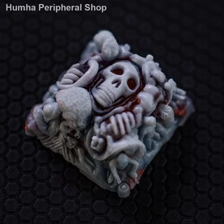 Artisan keycap Bàn Phím Cơ Bằng Nhựa Resin Thủ Công Hình Bộ Xương Bàn Phím Cơ Cá Nhân Hóa Tùy Chỉnh ESC