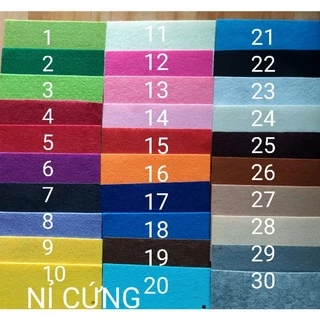 (KHO SỈ) Nỉ cứng, nỉ mềm 90x90cm  làm handmade, đồ dùng mầm non 🌻KHO SỈ MẦM NON NHƯ Ý 🌻