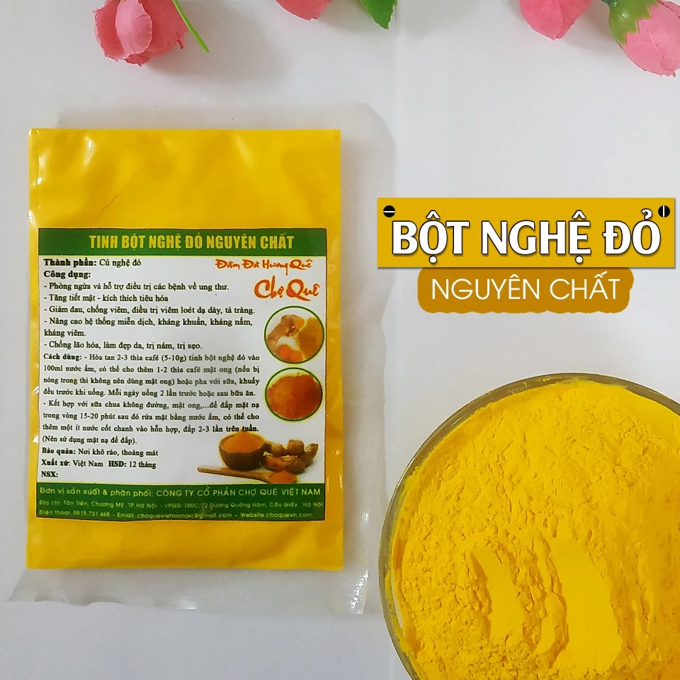 Tinh Bột Nghệ Đỏ Nguyên Chất