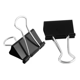 Kẹp bướm màu đen, kẹp giấy kim loại các size từ 15mm đến 51mm Stacom BINDER CLIPS