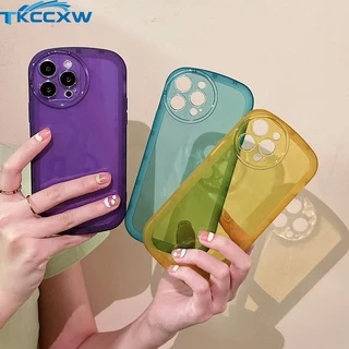 Ốp Điện Thoại Silicon Dày Mềm Màu Trơn Đệm Khí Chống Sốc Bảo Vệ Camera Cho Xiaomi Redmi K40 K50 Poco F3 F4 GT Note 11S 11