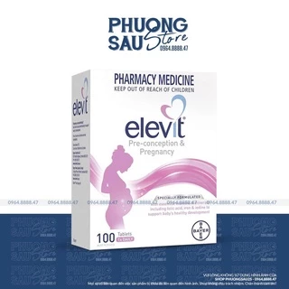 [CHÍNH HÃNG] Viên Uống Bổ Sung Vitamin Tổng Hợp Dành Cho Bà Bầu Elevit Mẫu Mới 100 Viên Của Úc.