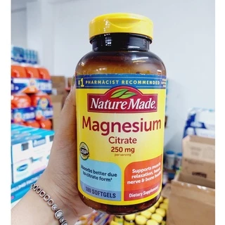 DATE 2025 Viên uống bổ sung Magnesium 250mg NATURE MADE 180v