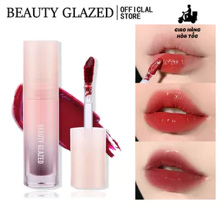 BEAUTY GLAZED Son Nước Bóng Ánh Nhũ Lấp Lánh Có Tinh Chất Dưỡng Môi Mềm Mại Nhiều Màu Sắc Nữ Sinh Duyên Dáng SPB01196