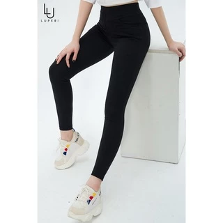 Quần Legging Nâng Mông Cạp Cao LUPERI chất vải làm mát tự nhiên co giãn tốt không bai không xù không cắn chỉ LP59