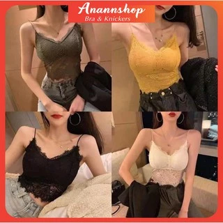 Áo Lót Ren 💖FREESHIP💖 Áo Bra Ren Không Gọng Hai Dây Nâng Ngực Sexy Quyễn Rũ 9936