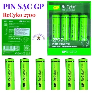 Pin sạc aa GP 2700mAh vỉ 4 viên chính hãng