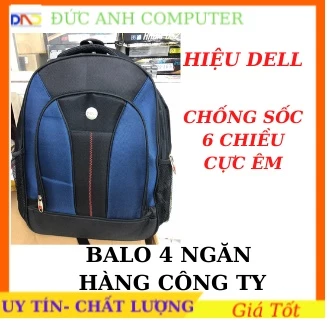 <BALO LOẠI TỐT , ĐEN XANH> Balo Laptop DELL/HP  4 Ngăn Chống Sốc 6 Chiều- Hàng Công ty Cực Đẹp