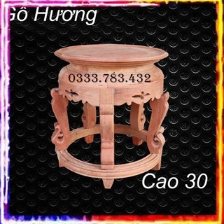 ĐÔN ĐẾ CAO 30CM TRÒN TRƠN GỖ HƯƠNG TRANG TRÍ