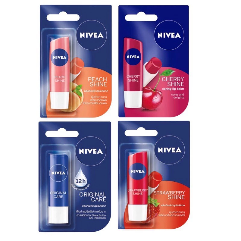 [SALE] SON DƯỠNG ẨM NIVEA 4.8G CÁC VỊ.