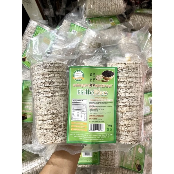 Bánh gạo lứt - 500g - Ăn kiêng, giảm cân, tập gym, giữ vóc dáng