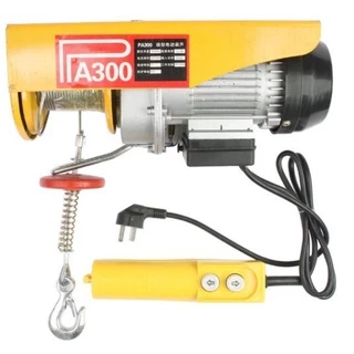 Tời điện PA-300 điện áp 220VAC, pả lăng điện nâng hạ vật liệu tải trọng đến 220KG chiều cao 18 mét