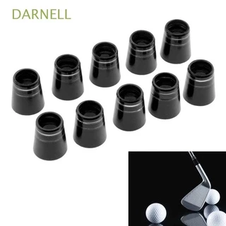 DARNELL 10Pcs Golf Ferrules Fit 0.335 Golf iron Rubber Sleeve Golf Ferrules Replacement Golf Shaft Sleeve Durable Double|Ring Golf Training Rubber Club Accessories Golf Tapered Ferrule/Multicolor