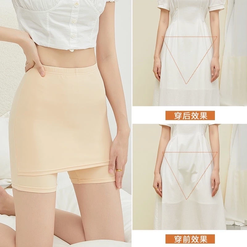 Quần Trong Váy,Quần An Toàn Mặc Không Lộ Đường Viền Giữ Form Váy - Cotton Co Giãn 4 Chiều