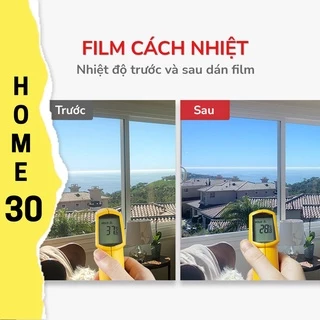 Phim cách nhiệt của kính, film phản quang chống nắng nóng UV cửa sổ cửa kính 1mx0.5m