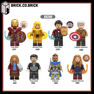 Xếp hình Siêu Anh Hùng Marvel Đồ Chơi Lắp ráp Super Hero Tony Stark Ancient One Valkyrie Thor X0260