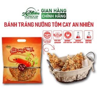 ĐỘC QUYỀN, Bánh Tráng Nướng Tôm Cay An Nhiên 80g, Bánh Mặn Có Tôm Khô, Ăn Vặt Snack Sạch, Ngon, Bánh Đa Nướng