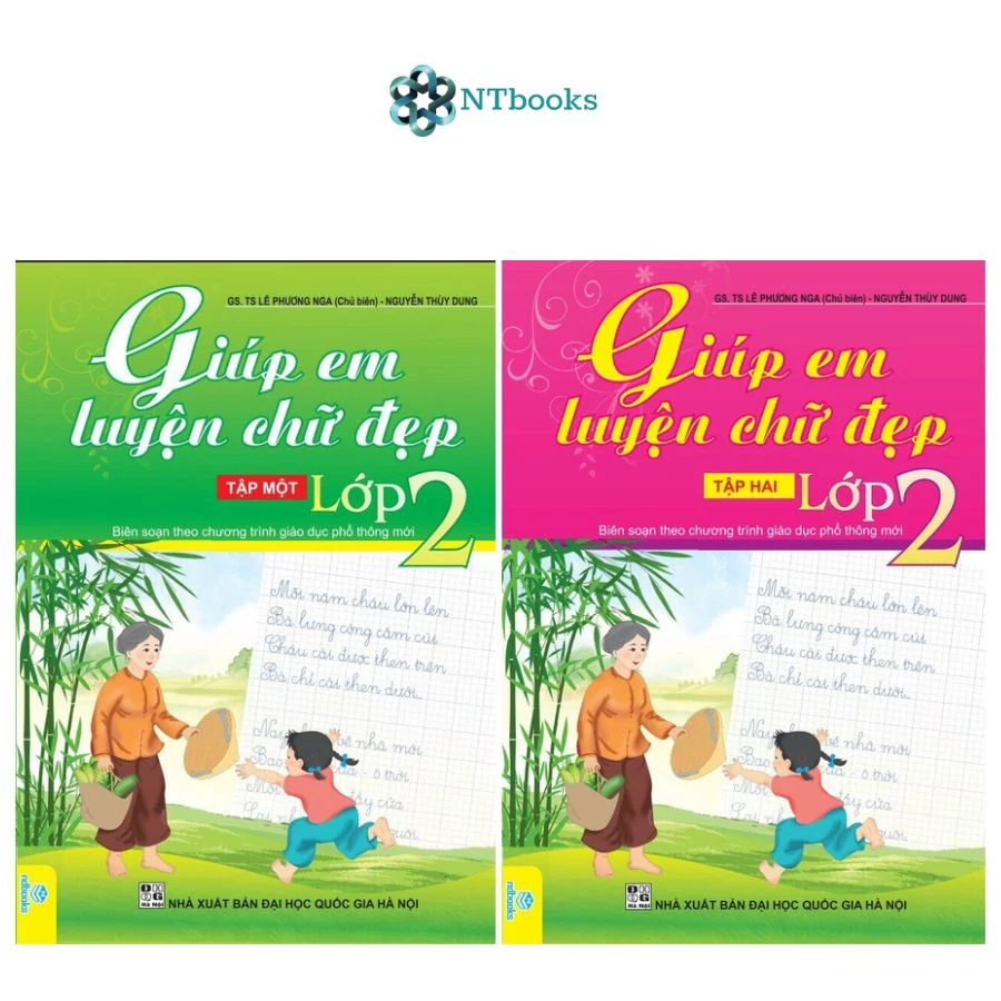 Sách Giúp Em Luyện Chữ Đẹp Lớp 2 Tập 1 + Tập 2 (Biên Soạn theo chương trình Giáo dục phổ thông mới)