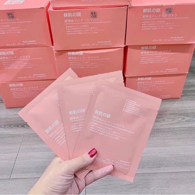 HỘP 25 MIẾNG NẠ NHAU THAI CỪU NHẬT BẢN