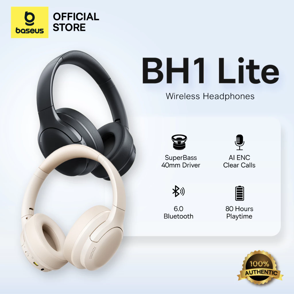 BaseusTai Nghe Chụp Tai Bass BH1 Lite