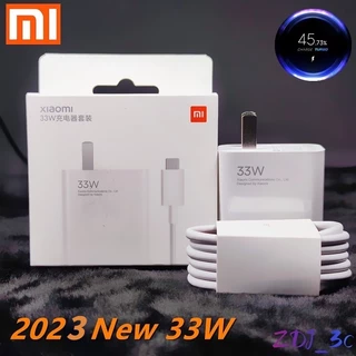 100% Nguyên bản 100% Bộ sạc Xiaomi POCO X3 NFC 33W US Fast Turbo Charging Type C Cáp cho Redmi Note 9 Pro POCO X3 Mi 10 9 9t Pro Note 10 10X LITE