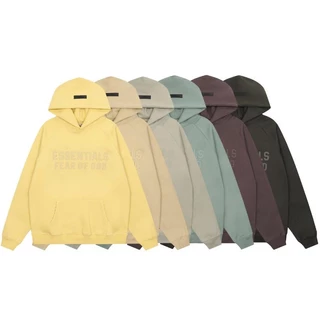 Hàng Có Sẵn Áo sweatshirt Có Mũ Trùm Đầu cotton Nguyên Chất In Chữ essentials fog fear of god