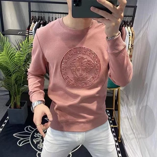 Versace Áo Nỉ Dài Tay Thời Trang Mùa Thu Đông 2021 Dành Cho Nam