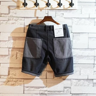 Quần Short Denim Màu Sắc Thời Trang Phong Cách Hàn Quốc Cho Nam