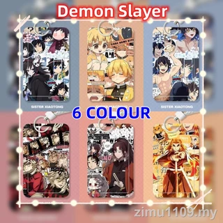 Hộp đựng thẻ Demon Slayer (Có 6 tùy chọn) Agatsuma Zenitsu Tokitou Muichirou Kamado Nezuko Kamado Tanjiro Douma Giá đỡ thẻ trượt học sinh Thẻ thực phẩm Thẻ xe buýt Thẻ ID Nữ