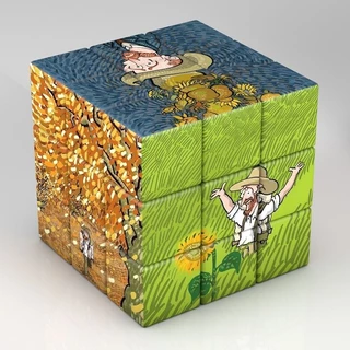 Một số Khối Rubik Cảm Xúc Khó chịu Cô Đơn Van Gogh Minh Họa Hành Tinh Sáng Tạo Xếp Hình Thứ Ba Khối Rubik 3.2