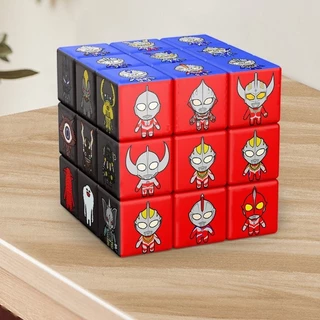 Bump Ultraman Rubik Khối Đồ Chơi Giáo Dục Trẻ Em Thứ Ba Khối Rubik Hoạt Hình Anime Đồ Chơi Sáng Tạo Quái Vật Nhỏ M