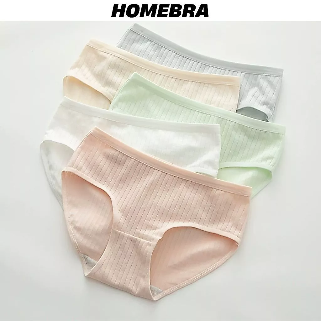 Quần lót nữ cotton cao cấp mềm mại thoáng mát - Quần chip nữ cạp vừa ôm eo  đáy may kháng khuẩn L562