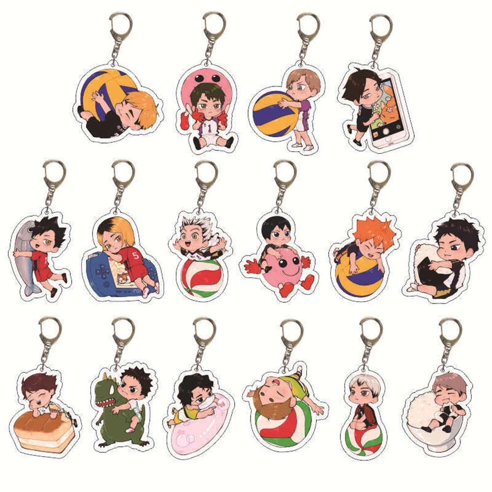 Móc Chìa Khóa Bằng Acrylic Hình Nhân Vật Anime Haikyuu Nhật Bản Thời Trang