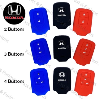 Vỏ Silicon 2 / 3 Nút Bọc Chìa Khóa Xe Hơi Honda Civic HRV Jazz CRV BRV City Accord Odyssey Elysion