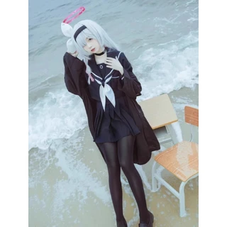 Blue File cosplay Azure cos Suit cos Suit Bộ đồ thủy thủ nữ hàng ngày Bộ đồ đen Arona Kuroko JK Đồng phục