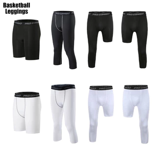 Basketball Men's Sports Leggings Compression Tights Pants Capri Cycling for Basketball Supporter Leg