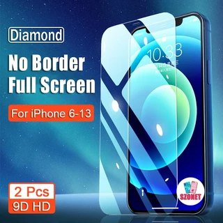 Set 2 Kính Cường Lực 9d hd Bảo Vệ Màn Hình Cho iphone 15 14 13 12 pro max mini 11 pro max x xr xs max 8 7 6 6s plus + se 2020 Sự Bảo Vệ